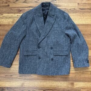 Zara Oversize Gray Jacket Blazer Men’s Size S